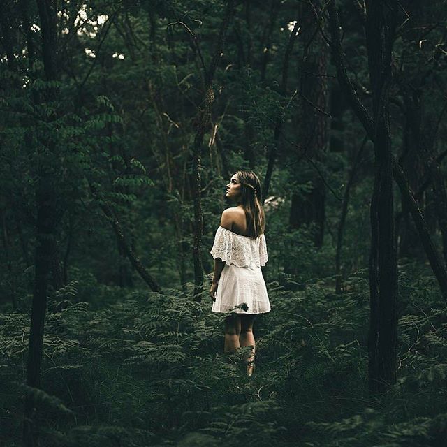 Occasion and photography in a candid forest moment.